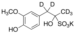 &alpha;,4-Dihydroxy-3-methoxy-&alpha;-methyl-benzeneethanesulfonic Acid Potassium 