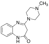 1,3-Dihydro-2-oxo-4-(4-methyl-1-piperazinyl)-3H-1,5-benzodiazepine