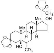(5&beta;,17&alpha;)-Dihydroxy-6&alpha;-(methyl-d3)-pregnane-3,20-dione-3,20-bi