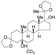5&beta;,17-Dihydroxy-6&alpha;-methylpregnane-3,20-dione-3,20-bis(ethyleneketal)-d3