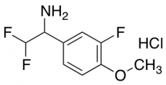 2,2-Difluoro-1-(3-fluoro-4-methoxyphenyl)ethan-1-amine Hydrochloride