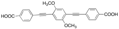 4,4'-((2,5-dimethoxy-1,4-phenylene)bis(ethyne-2,1-diyl))dibenzoic Acid
