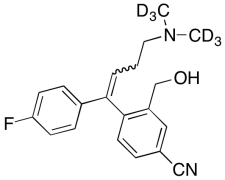 4-[4-(dimethyl-d6-amino)-1-(4-fluorophenyl)-1-buten-1-yl]-3-(hydroxymethyl)-benzonitrile (