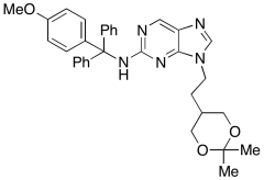 9-(2-(2,2-Dimethyl-1,3-dioxan-5-yl)ethyl)-N-((4-methoxyphenyl)diphenylmethyl)-9H-purin-2-a