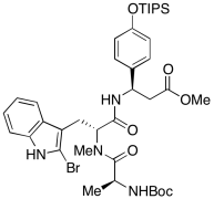 (3R)-N-[(1,1-Dimethylethoxy)carbonyl]-L-alanyl-2-bromo-N-methyl-D-tryptophyl-3-[4-[[tris(1