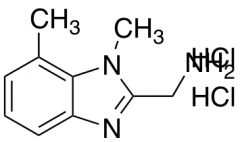 (1,7-dimethyl-1H-1,3-benzodiazol-2-yl)methanamine dihydrochloride