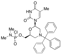 N,N-Dimethylphosphoramidochloridic Acid [(2S,6R)-6-(3,4-Dihydro-5-methyl-2,4-dioxo-1(2H)-p