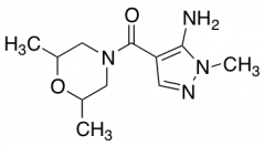 4-(2,6-Dimethylmorpholine-4-carbonyl)-1-methyl-1H-pyrazol-5-amine