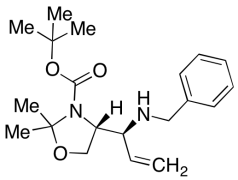 (4R)-2,2-Dimethyl-4-[(1S)-1-[(phenylmethyl)amino]-2-propen-1-yl]-3-oxazolidinecarboxylic A