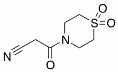 3-(1,1-Dioxo-1lambda6-thiomorpholin-4-yl)-3-oxopropanenitrile