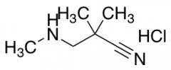 2,2-dimethyl-3-(methylamino)propanenitrile hydrochloride