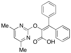 2-[(4,6-Dimethyl-2-pyrimidinyl)oxy]-3,3-diphenyl-2-propenoic Acid