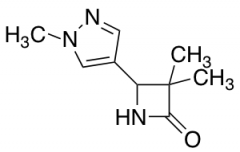 3,3-dimethyl-4-(1-methyl-1H-pyrazol-4-yl)azetidin-2-one