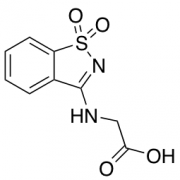 2-[(1,1-Dioxo-1,2-benzothiazol-3-yl)amino]acetic Acid