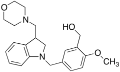 5-[[2,3-Dihydro-3-(4-Morpholinylmethyl)-1H-Indol-1-yl]Methyl]-2-Methoxy-Benzenemethanol