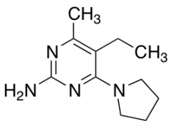 5-ethyl-4-methyl-6-(1-pyrrolidinyl)-2-pyrimidinamine