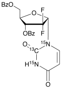 1&rsquo;-Epi 3,5-Dibenzoate-2,2-difluorouridine-13C,15N2