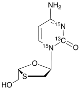 4&rsquo;-Epi Lamivudine-15N2,13C