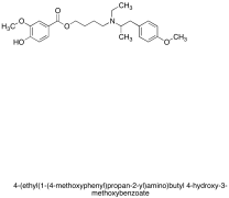 4-(Ethyl(1-(4-methoxyphenyl)propan-2-yl)amino)butyl 4-hydroxy-3-methoxybenzoate