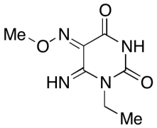 1-Ethyldihydro-6-imino-2,4,5(3H)-pyrimidinetrione 5-(O-Methyloxime)