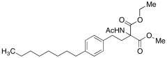 1-Ethyl 3-methyl 2-acetamido-2-(4-octylphenethyl)malonate