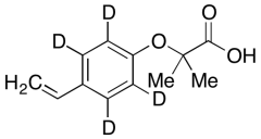 2-(4-Ethenylphenoxy)-2-methyl-propanoic Acid-d4