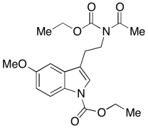 3-(2-(N-(Ethoxycarbonyl)acetamido)ethyl)-5-methoxy-1H-indole-1-carboxylic Acid Ethyl Ester