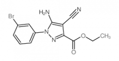 Ethyl 5-Amino-1-(3-bromophenyl)-4-cyanopyrazole-3-carboxylate