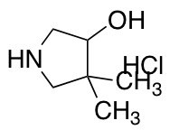 4,4-dimethylpyrrolidin-3-ol hydrochloride