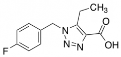 5-ethyl-1-[(4-fluorophenyl)methyl]-1H-1,2,3-triazole-4-carboxylic acid