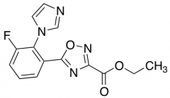 ethyl 5-[3-fluoro-2-(1H-imidazol-1-yl)phenyl]-1,2,4-oxadiazole-3-carboxylate