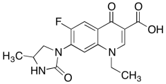 1-Ethyl-6-fluoro-1,4-dihydro-7-(4-methyl-2-oxo-1-imidazolidinyl)-4-oxo-3-quinolinecarboxyl