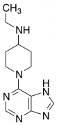 N-Ethyl-1-(1H-purin-6-yl)piperidin-4-amine
