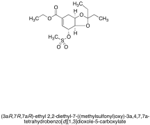 (3aR,7R,7aR)-Ethyl 2,2-Diethyl-7-((methylsulfonyl)oxy)-3a,4,7,7a-tetrahydrobenzo[d][1,3]di