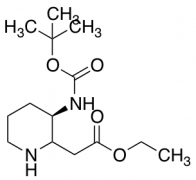 Ethyl (R)-(3-N-boc-amino-piperidin-2-yl)-acetate