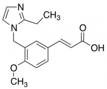 (2E)-3-{3-[(2-Ethyl-1H-imidazol-1-yl)methyl]-4-methoxyphenyl}acrylic Acid