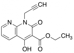 Ethyl 4-hydroxy-2-oxo-1-(prop-2-ynyl)-1,2-dihydro-1,8-naphthyridine-3-carboxylate