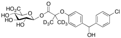 Fenirofibrate-d6 Acyl-&beta;-D-glucuronide (Mixture of Diastereomers)