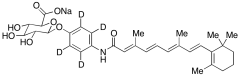 Fenretinide Glucuronide Monosodium Salt-d4