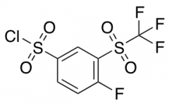 4-Fluoro-3-(trifluoromethylsulfonyl)benzenesulfonyl Chloride