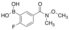 2-Fluoro-5-(N-methoxy-N-methylcarbamoyl)benzeneboronic Acid