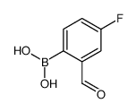 4-Fluoro-2-formylphenylboronic acid (~90%)