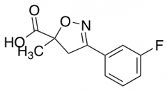 3-(3-fluorophenyl)-5-methyl-4,5-dihydro-1,2-oxazole-5-carboxylic acid