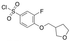 3-fluoro-4-(oxolan-3-ylmethoxy)benzene-1-sulfonyl chloride
