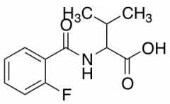 2-[(2-fluorophenyl)formamido]-3-methylbutanoic acid