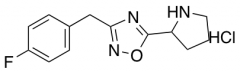 3-[(4-fluorophenyl)methyl]-5-(pyrrolidin-2-yl)-1,2,4-oxadiazole hydrochloride