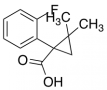 1-(2-fluorophenyl)-2,2-dimethylcyclopropanecarboxylic Acid