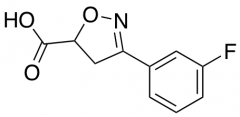 3-(3-fluorophenyl)-4,5-dihydro-1,2-oxazole-5-carboxylic Acid