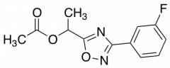1-[3-(3-Fluorophenyl)-1,2,4-oxadiazol-5-yl]ethyl acetate