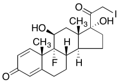 9-Fluoro-11&beta;,17-dihydroxy-21-iodo-pregna-1,4-diene-3,20-dione